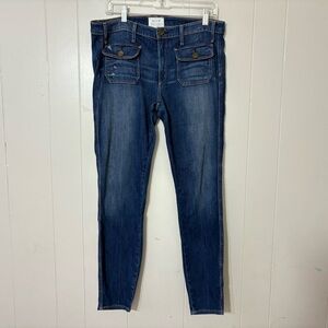 McGuire Gainsbourg Slim Augusta Wash Jeans Size 32 – Button Pocket Detail